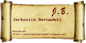 Jerkovics Bernadett névjegykártya